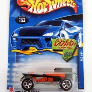 Hot Wheels Old #3 #134 Orange Die-Cast Car 2002